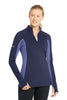 Sport-Tek LST854 Women's Sport-Wick Stretch Contrast 1/4-Zip Pullover