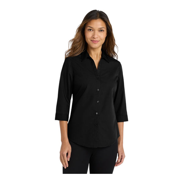 Port Authority LW102 Women’s 3/4-Sleeve Carefree Poplin Shirt
