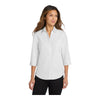 Port Authority LW102 Women’s 3/4-Sleeve Carefree Poplin Shirt