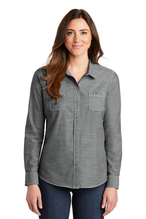 Port Authority LW380 Women's Slub Chambray Shirt - 