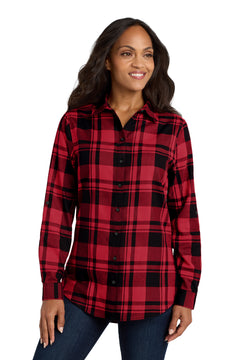 Port Authority LW668 Women's Plaid Flannel Tunic - 