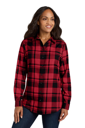 Port Authority LW668 Women's Plaid Flannel Tunic - 