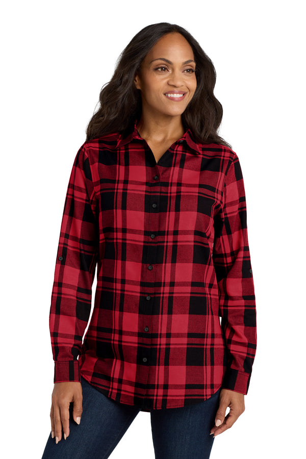 Port Authority LW668 Women's Plaid Flannel Tunic