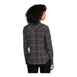 Port Authority LW672 Women's Long Sleeve Ombre Plaid Shirt