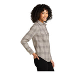 Port Authority LW672 Women's Long Sleeve Ombre Plaid Shirt