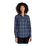 Port Authority LW672 Women's Long Sleeve Ombre Plaid Shirt