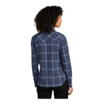 Port Authority LW672 Women's Long Sleeve Ombre Plaid Shirt