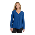 Port Authority LW700 Women's Long Sleeve Button-Front Blouse