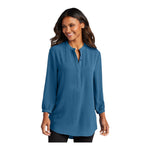 Port Authority LW713 Women's 3/4-Sleeve Textured Crepe Tunic