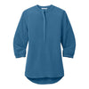 Port Authority LW713 Women's 3/4-Sleeve Textured Crepe Tunic
