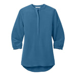 Port Authority LW713 Women's 3/4-Sleeve Textured Crepe Tunic