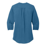 Port Authority LW713 Women's 3/4-Sleeve Textured Crepe Tunic