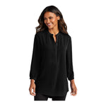 Port Authority LW713 Women's 3/4-Sleeve Textured Crepe Tunic