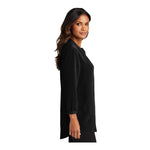 Port Authority LW713 Women's 3/4-Sleeve Textured Crepe Tunic