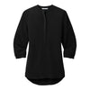 Port Authority LW713 Women's 3/4-Sleeve Textured Crepe Tunic