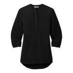 Port Authority LW713 Women's 3/4-Sleeve Textured Crepe Tunic
