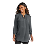 Port Authority LW713 Women's 3/4-Sleeve Textured Crepe Tunic