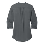 Port Authority LW713 Women's 3/4-Sleeve Textured Crepe Tunic