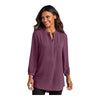 Port Authority LW713 Women's 3/4-Sleeve Textured Crepe Tunic