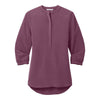 Port Authority LW713 Women's 3/4-Sleeve Textured Crepe Tunic