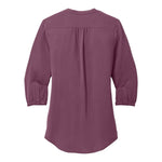 Port Authority LW713 Women's 3/4-Sleeve Textured Crepe Tunic