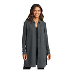 Port Authority LW715 Women's Textured Crepe Long Tunic