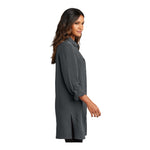 Port Authority LW715 Women's Textured Crepe Long Tunic