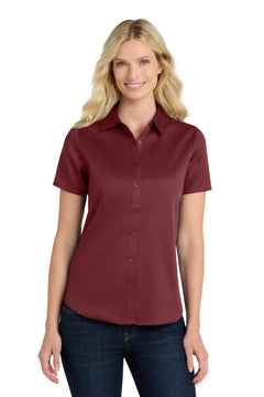 Port Authority LW809 Women's Short Sleeve SuperPro React Twill Shirt - 
