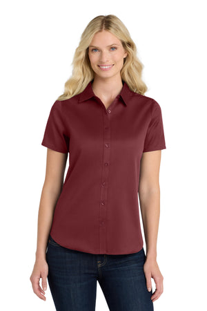 Port Authority LW809 Women's Short Sleeve SuperPro React Twill Shirt - 