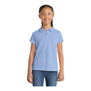 Port Authority YG503 Girls Silk Touch Peter Pan Collar Polo - 