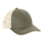 Port Authority C600 Distressed Mesh Back Cap