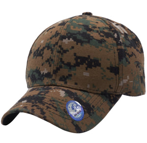 Pit Bull PB128C Hook and Loop Backstrap Camo Curved Hat Camouflage Cap - 