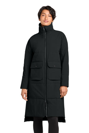 MiiR MRAW445 Women's Sashiko Stretch Puffy Long Jacket - 