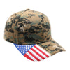 PitBull PB208 6 Panel USA Flag Visor Hat