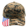 PitBull PB208 6 Panel USA Flag Visor Hat