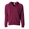 Independent Trading Co PRM33SBZ Unisex Special Blend Raglan Full-Zip Hooded Sweatshirt