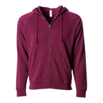 Independent Trading Co PRM33SBZ Unisex Special Blend Raglan Full-Zip Hooded Sweatshirt