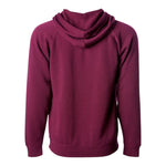 Independent Trading Co PRM33SBZ Unisex Special Blend Raglan Full-Zip Hooded Sweatshirt