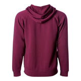 Independent Trading Co PRM33SBZ Unisex Special Blend Raglan Full-Zip Hooded Sweatshirt