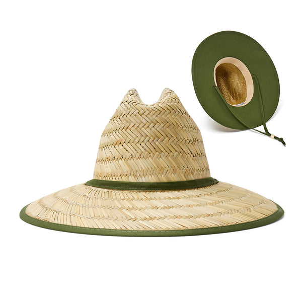 Empire Cove Straw Lifeguard Sun Hats with Cotton Underbrim Coastal Edition