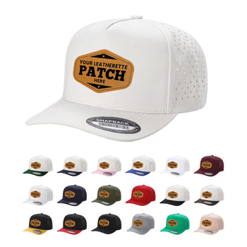 Custom Patch Unbranded 5 Panel Perforated Laser Mesh Hat Waterproof Cap