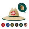 Custom Empire Cove Straw Lifeguard Sun Hats with Cotton Underbrim Coastal Edition