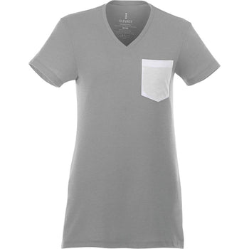 Elevate TM97815 Women's MONROE Short Sleeve Pocket Tee