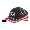 Mega Cap 7650B 6 Panel Cotton Twill USA Flag Cap