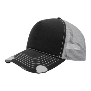Mega Cap 6984 Distressed Cotton Twill Mesh Trucker