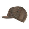 Mega Cap 6557 Heavy Washed New Herringbone Newsboy Hat