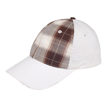 Mega Cap 6863 Mega Flex Low Profile Plaid Cotton Fitted Hat