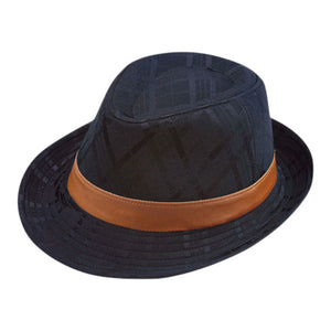Mega Cap 8913 Jacquard Polyester Fedora Hat - 