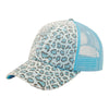 Mega Cap 6582 Leopard Print Mesh Back