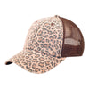 Mega Cap 6582 Leopard Print Mesh Back